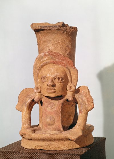 Censer in the form of a seated figure by Mayan